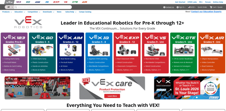 099 Home VEX Robotics wwwvexroboticscom min 768x379