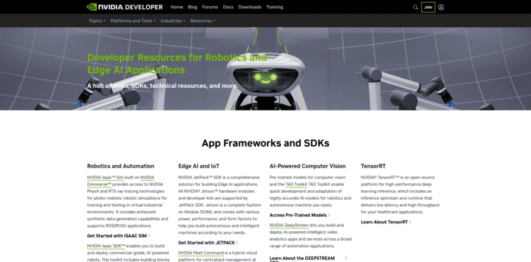 101 Developer Resources for Robotics and Edge AI Applications NVIDIA Developer developernvidiacom min 768x379