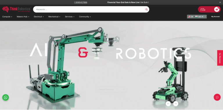106 Largest Robotics DIY Kits AI Manufacturing Engineering Marketplace ThinkRobotics  thinkroboticscom min 768x379