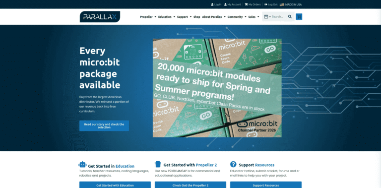 109 Parallax Inc Equip Your Genius® wwwparallaxcom min 768x379