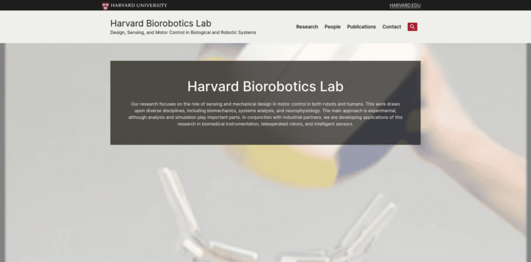 115 Harvard Biorobotics Lab Design Sensing and Motor Control in Biological and Robotic  bioroboticsharvardedu min 768x379