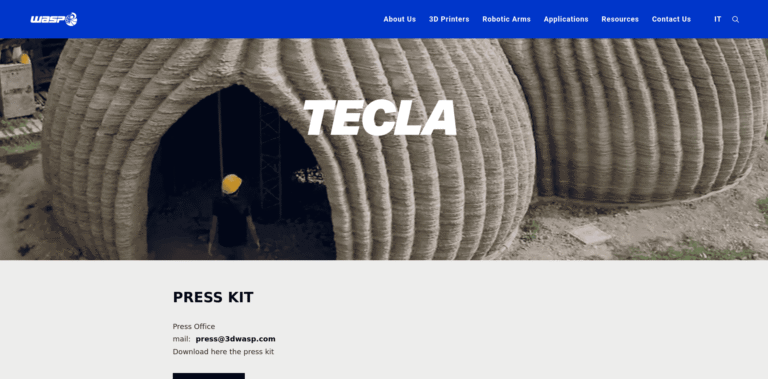130 3D printed house TECLA Eco housing 3D Printers WASP www3dwaspcom min 768x379