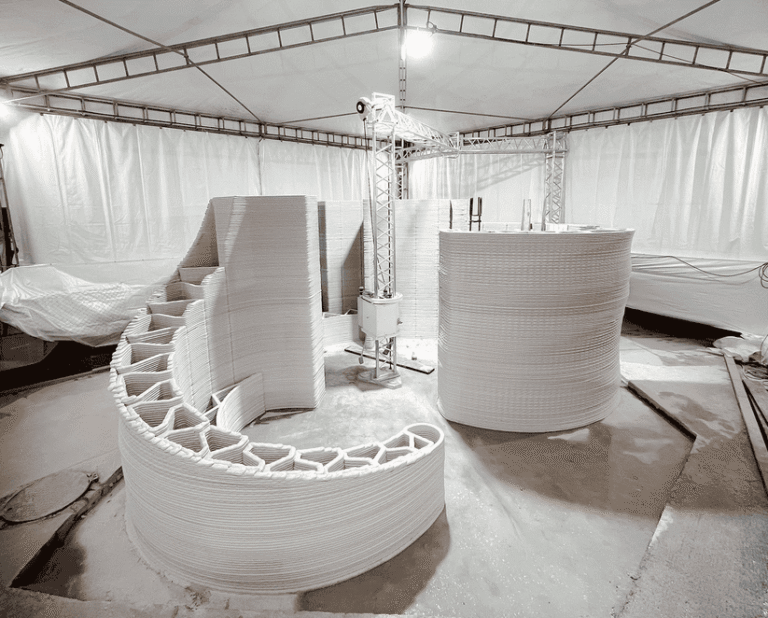 132 A 3D printed service building for Milan Bergamo Airport www3dwaspcom min 768x618