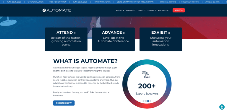 142 Automate Show Chicago June 22 25 2026 wwwautomateshowcom min 768x379
