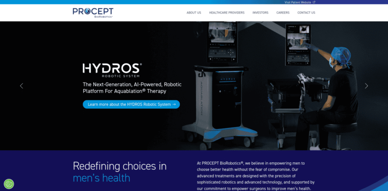 160 Robotic Treatments for Mens Health PROCEPT BioRobotics wwwprocept bioroboticscom min 768x379