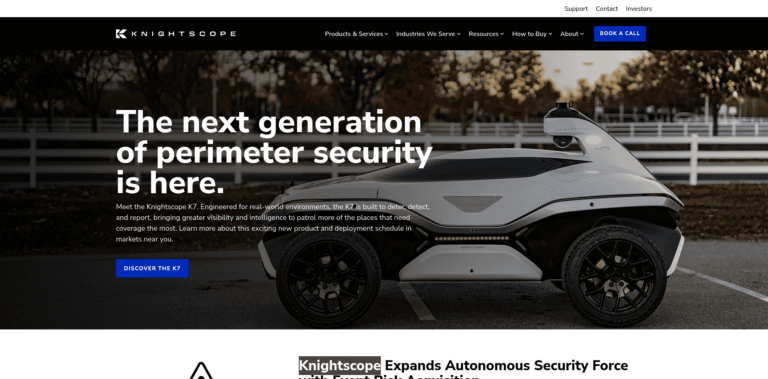 189 Autonomous Security Robots Knightscope knightscopecom min 768x379