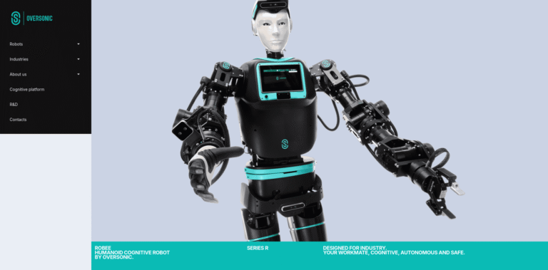 291 Oversonic Robotics Humanoid Robots with Cognitive AI Made in Italy  wwwoversonicroboticscom min 768x379