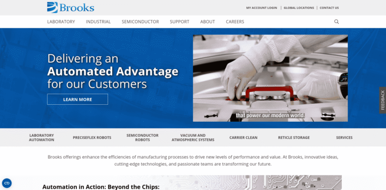 320 Brooks Automation Semiconductor Manufacturing and Collaborative Robots Brooks Auto  wwwbrookscom min 768x379
