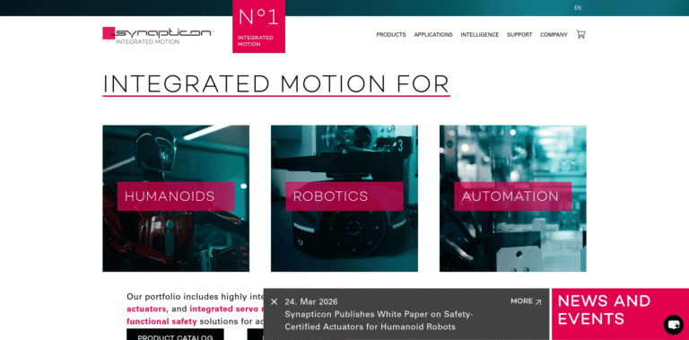 324 Synapticon™ Servo Drives for Robotics Automation wwwsynapticoncom min 768x379