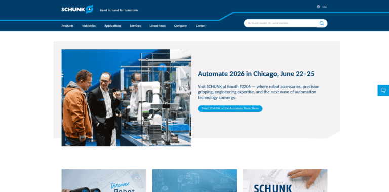 337 SCHUNK Competence leader for toolholding and workholding gripping technology and au  schunkcom min 768x379