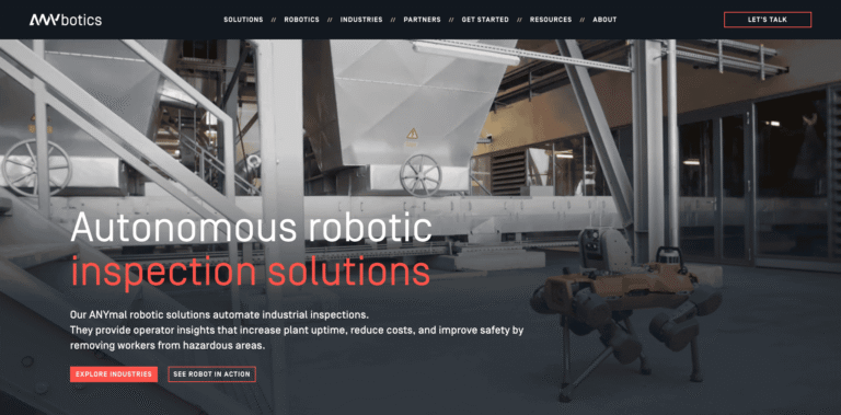 362 Autonomous robotic inspection solutions ANYbotics wwwanyboticscom min 768x379