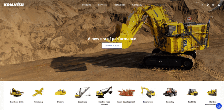 368 Construction Mining and Industrial Equipment Komatsu wwwkomatsucom min 768x379