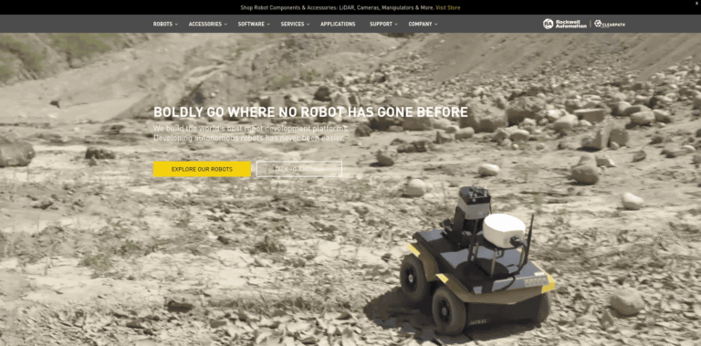 371 Clearpath Robotics  Mobile Robots for Research Development clearpathroboticscom min 768x379