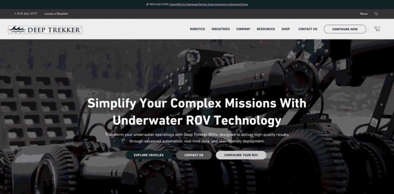 392 Underwater ROVs Drones and Pipe Crawlers Deep Trekker wwwdeeptrekkercom min 768x379