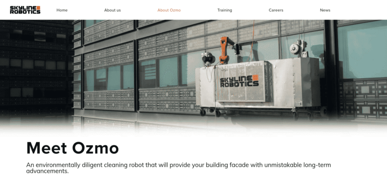 457 Ozmo  The next generation of robotic window cleaning wwwskylineroboticscom min 768x379