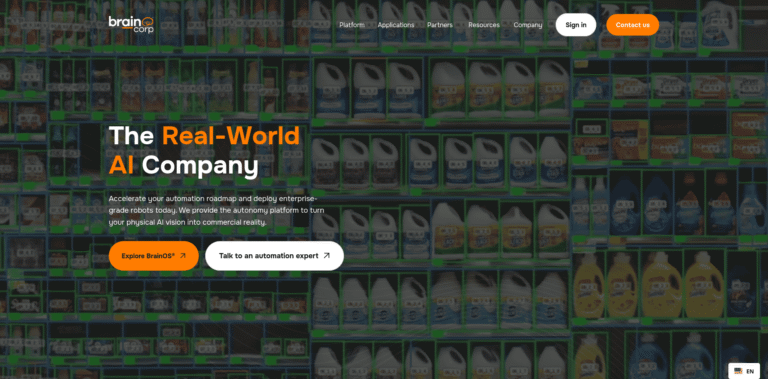 459 Brain Corp Robots AI and autonomous technology for smarter operations wwwbraincorpcom min 768x379