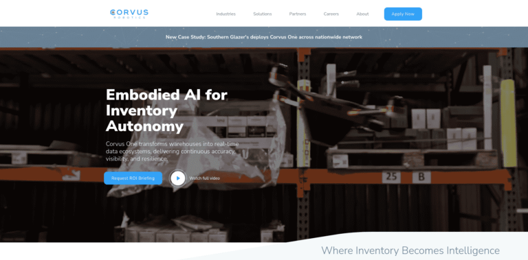 492 Corvus Robotics Warehouse Inventory Drones wwwcorvus roboticscom min 768x379