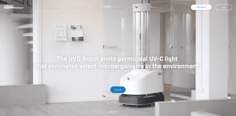 507 Advanced UV Disinfection Solutions  Discover UVD Robots uvdblue ocean roboticscom min 768x379
