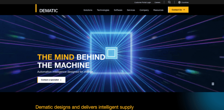 523 Intralogistics Systems Supply Chain Automation Warehouse Management Solutions wwwdematiccom min 768x379
