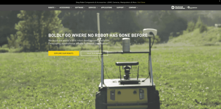 541 Clearpath Robotics Mobile Robots for Research Development clearpathroboticscom min min 768x379