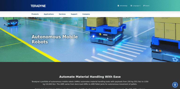 557 Autonomous Mobile Robots Teradyne wwwteradynecom min 768x379