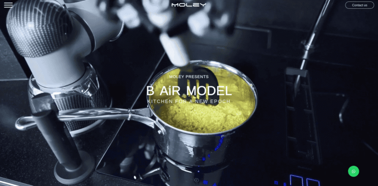 578 Moley Robotics the worlds first fully robotic kitchen wwwmoley com min 768x379