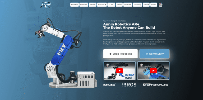 606 Annin Robotics open source 6 axis robots you can build yourself anninroboticscom min 768x379