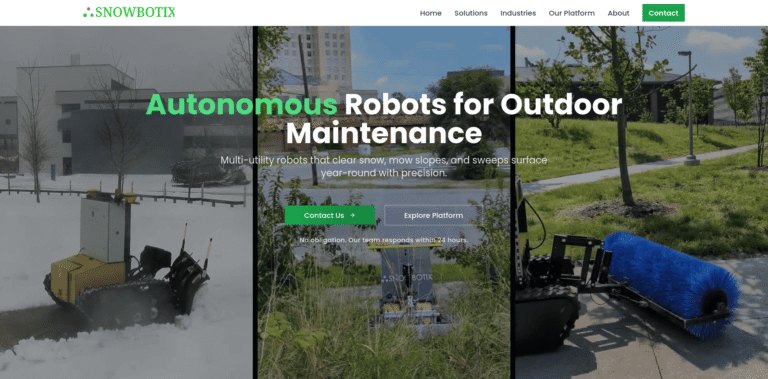 634 Snowbotix Autonomous Robots for Snow Mowing Sweeping USA Canada snowbotixcom min 768x379