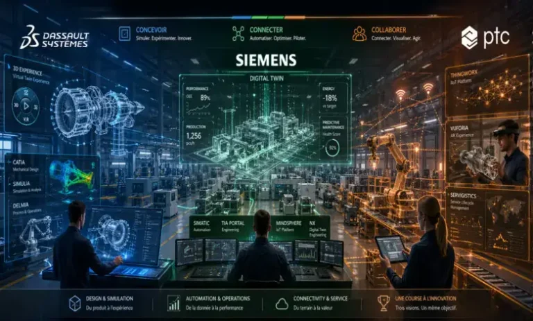 Dassault Systemes vs Siemens vs PTC Who is winning the Digital Twin Battle 780x470 min 768x463