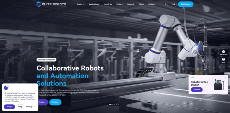 FireShot Capture 074 Elite Robots Collaborative Robots Industrial Robot Arms Automa  wwweliterobotscom min 768x379