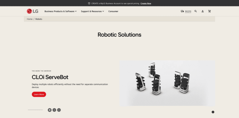 FireShot Capture 205 Robots Autonomous Robots LG Business Solutions solutionslg com min 768x379