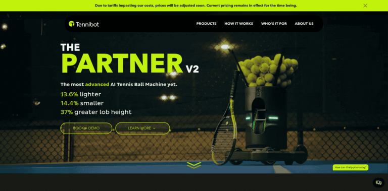 FireShot Capture 216 Tennibot AI Ball Machine for Tennis Pickleball Padel  wwwtennibotcom min 768x379