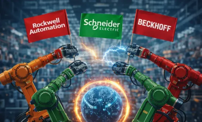 Rockwell Schneider Beckhoff the war of Industrial Architectures min 768x463