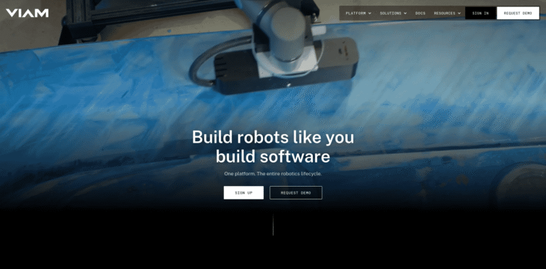 FireShot Capture 423 Viam Robotics Software Platform for Software Engineers wwwviam com min 768x379