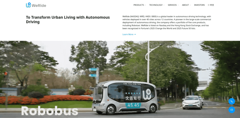 FireShot Capture 614 WeRide To Transform Urban Living with Autonomous Driving werideai min 768x379