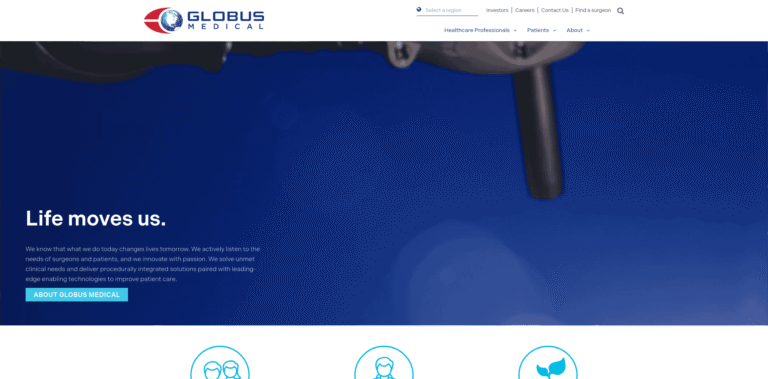 FireShot Capture 632 Innovation in Musculoskeletal Solutions Globus Medical wwwglobusmedicalcom min 768x379