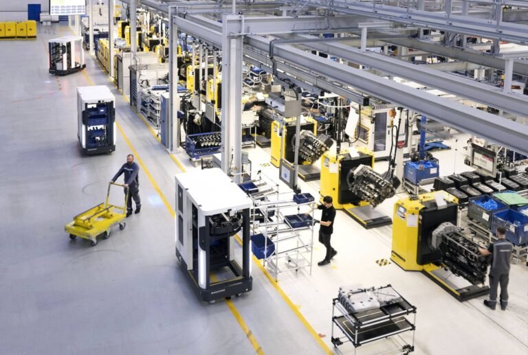 Logistics robot SOTO at the production line min 768x517
