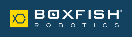 Boxfish Logo Horizontal dark theme screen highres 500x143
