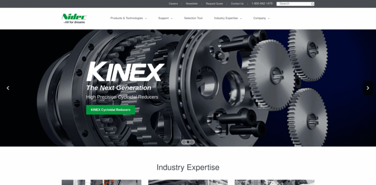 FireShot Capture 735 Nidec Drive Technology Precision Gear Reducer Manufacturer Nide wwwnidec shimpocom min 768x379