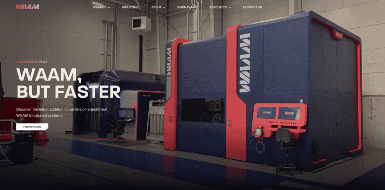 FireShot Capture 772 A Global Leader In WAAM Technology Solutions WAAM3D wwwwaam3dcom min 768x379