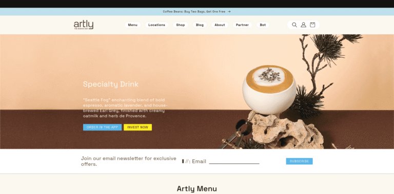 FireShot Capture 785 Artly The Barista Bot Artly Robot Coffee artlycoffee min 768x379